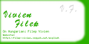 vivien filep business card